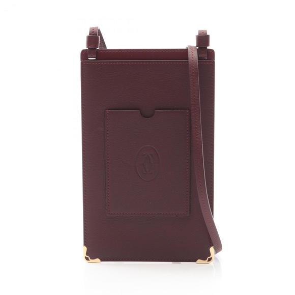 CARTIER Red Leather Shoulder Bag - Picture 1 of 7